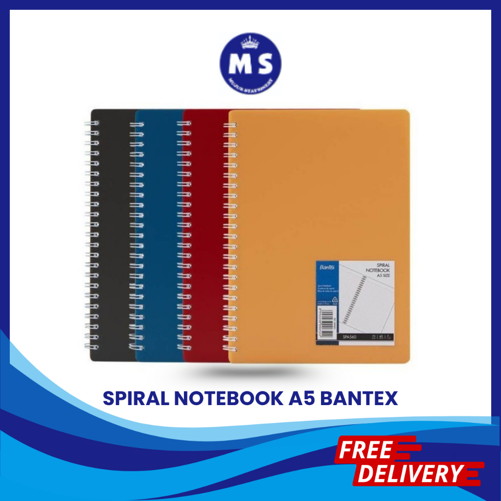 

SPIRAL NOTEBOOK A5 BANTEX SPA560