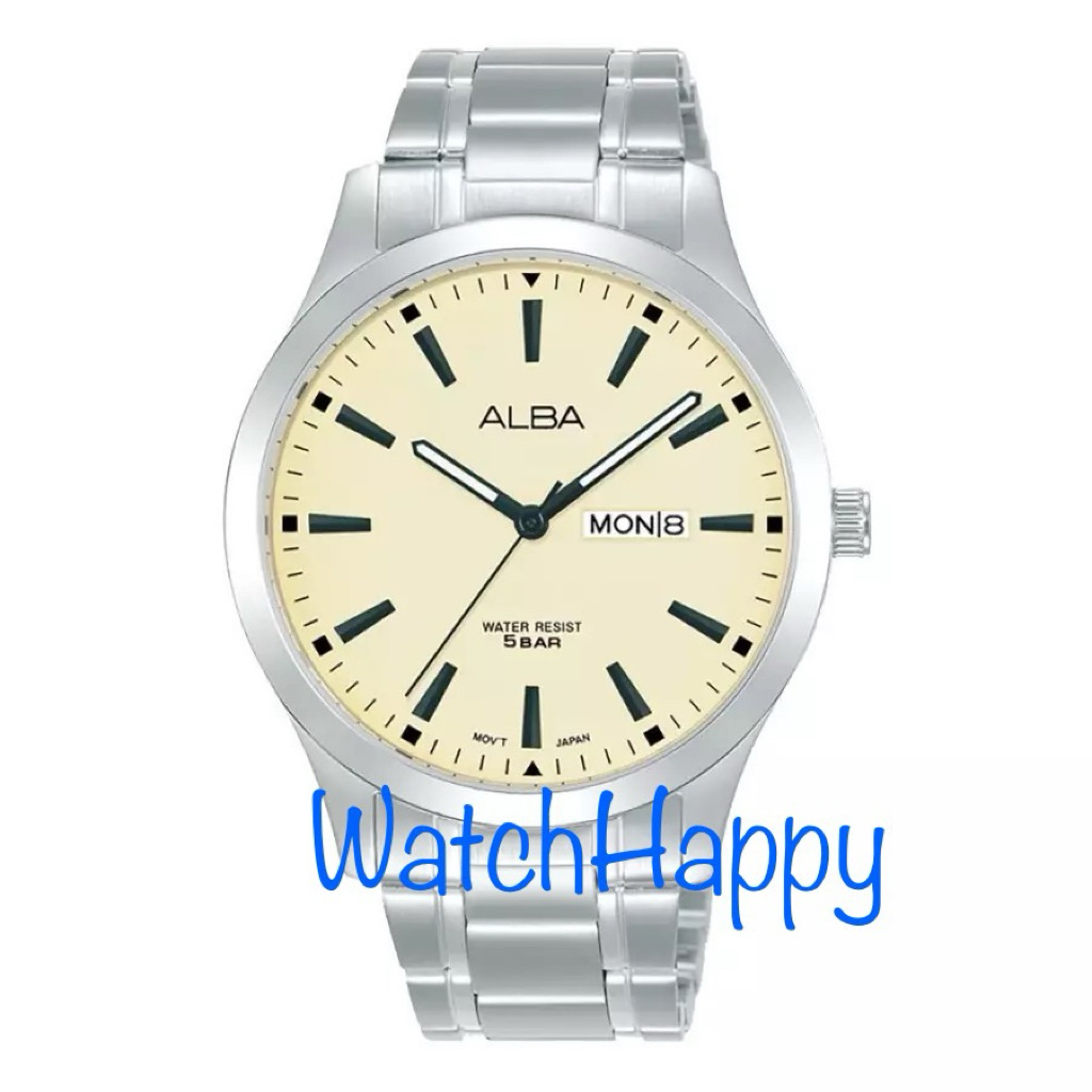 JAM TANGAN ANALOG PRIA ALBA AJ6161X1 / AJ6161 / AJ6161X ANALOG DISPLAY QUARTZ MOVEMENT STAINLESS STE