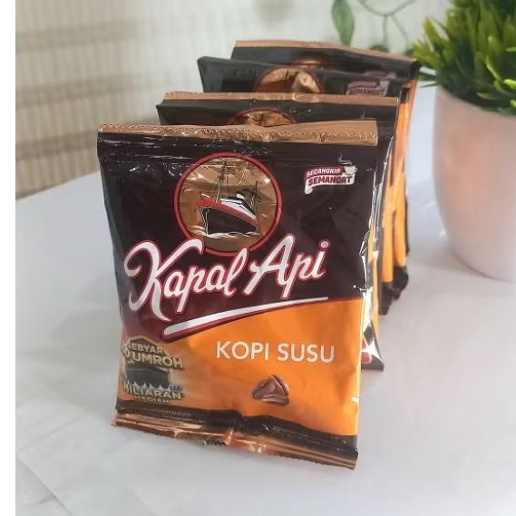 

Kopil Kapal Api Susu 1 Renceng 10 PCS Coffee Instan Gula Robusta Bubuk Susu Kopi Susu Robusta