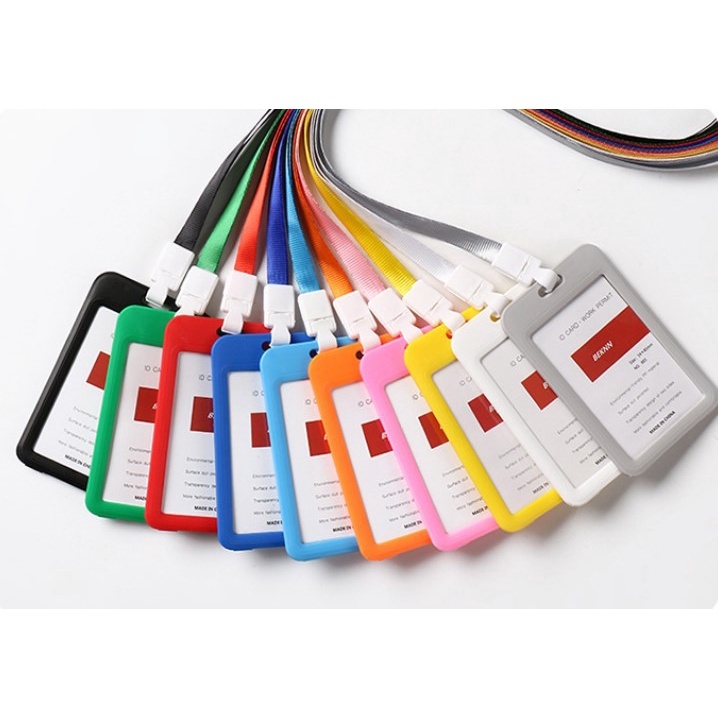 

2345 Gantungan Kartu Akses Kartu Kerja Tali Kartu Nama ID Card Holder