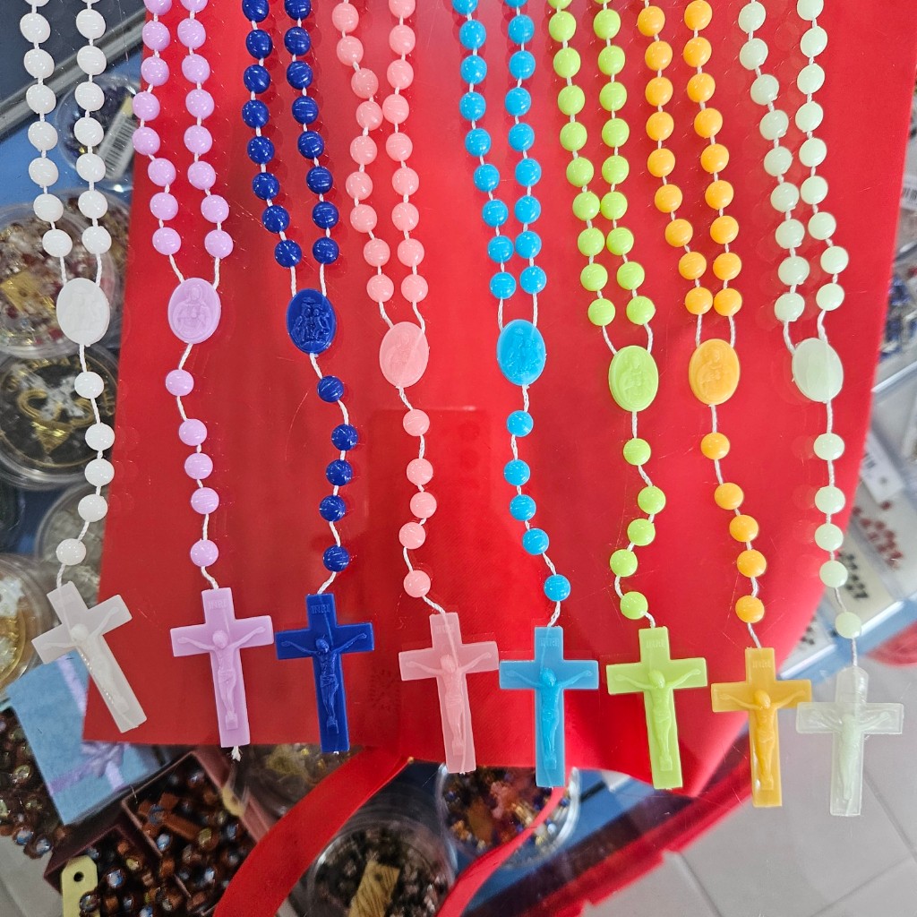 Rosario Tali Fosfor Bulat 8mm Grosir