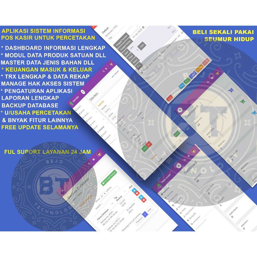 POS PERCETAKAN | APLIKASI KASIR PERCETAKAN LENGKAP GARANSI SEUMUR HIDUP SIAP PAKAI