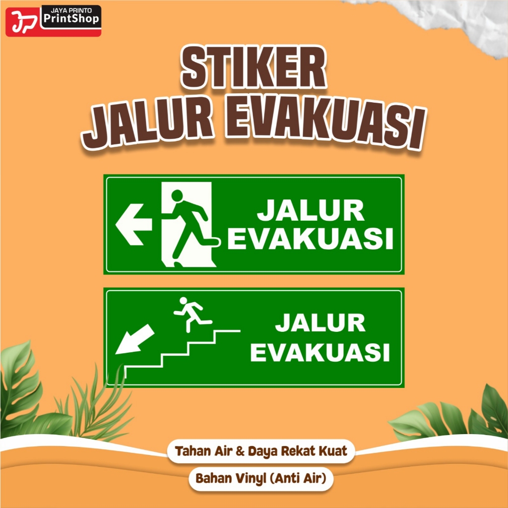 

Stiker K3 Sign Jalur Evakuasi Tahan Air_STICKER
