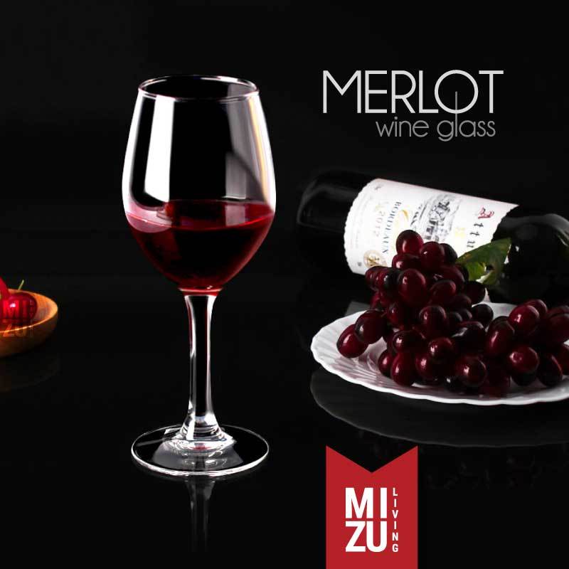 MIZU MERLOT Wine Glass Gelas Wine Goblet Red Wine Glass Gelas Anggur Merah Gelas Minum Wine Gelas Co