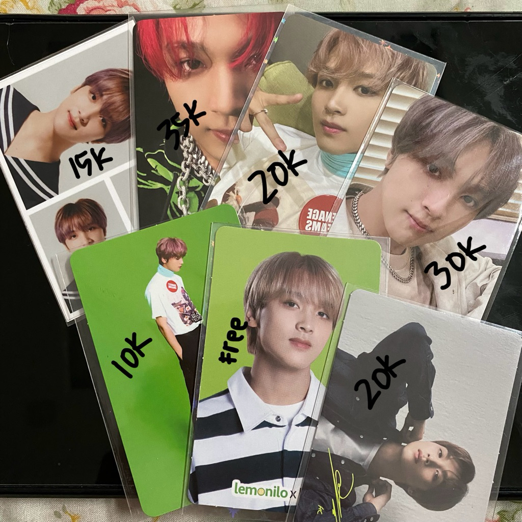 official photocard haechan nct 127 2baddies ar clip jewel id card back to school dreaming sticker na