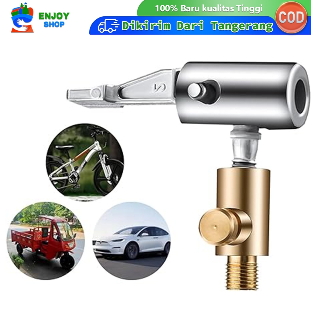 Kepala Pompa Ban Mobil Tire Chuck Klip Alat Kepala Sambungan Pompa Ban Mobil Pompa Valve