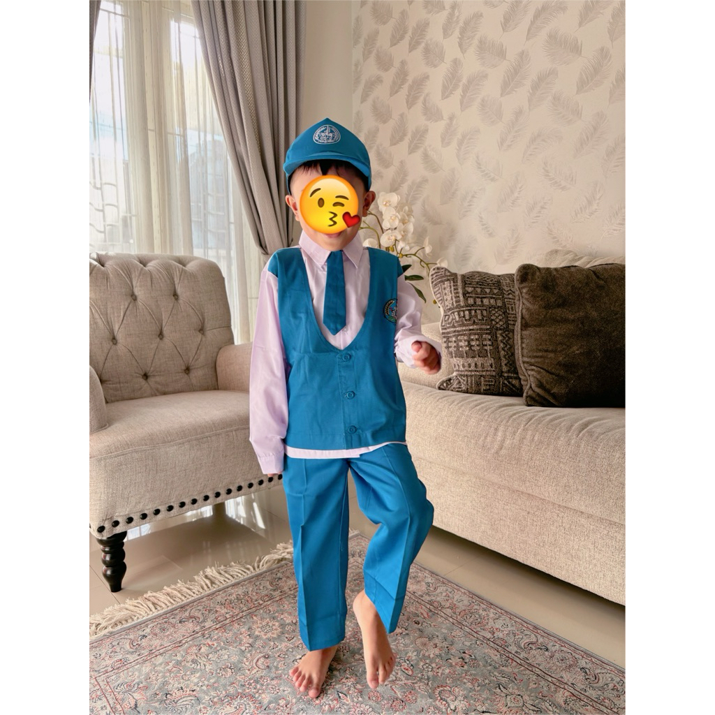 Baju tk nasional rompi sambung