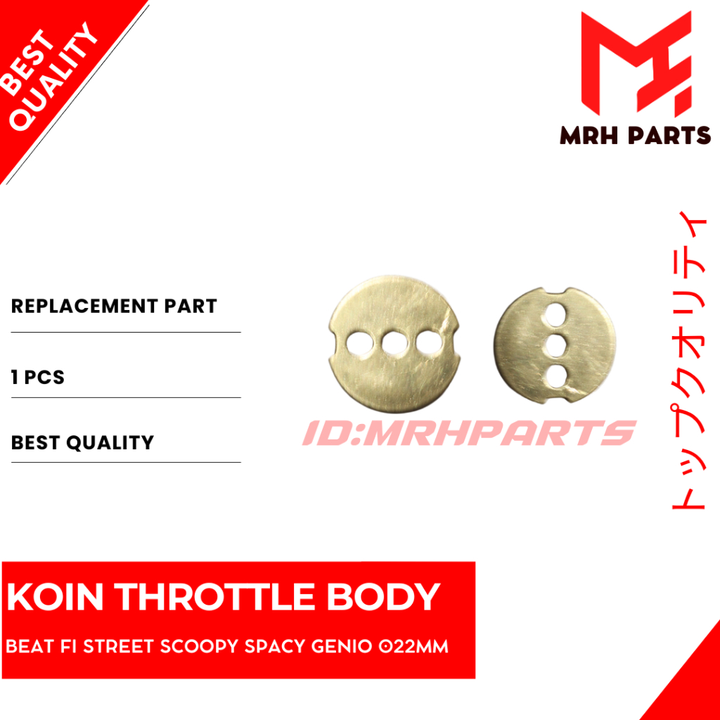 Coin Koin Throttle Body 22MM Beat FI Scoopy Spacy Beat Street Genio 022 MRH PARTS