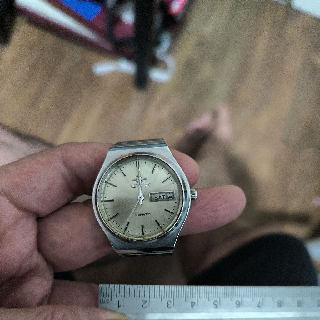 Jam Orient quart preloved untested kondisi mati sesuai foto