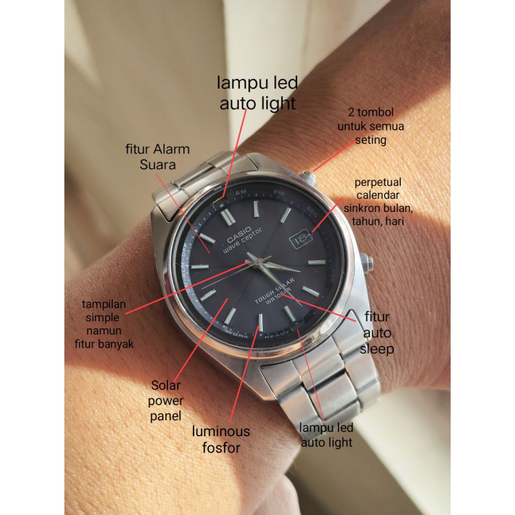 Jam tangan Casio Overland Wave Ceptor Tough Solar Multifunction Original