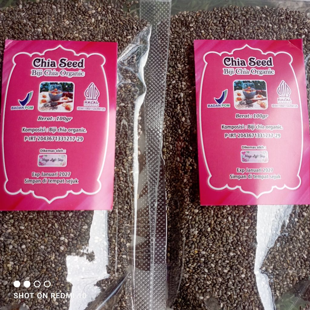 

Chia seed 50gr dan 100gr chia organic superfood halal biji chia menu diet murah