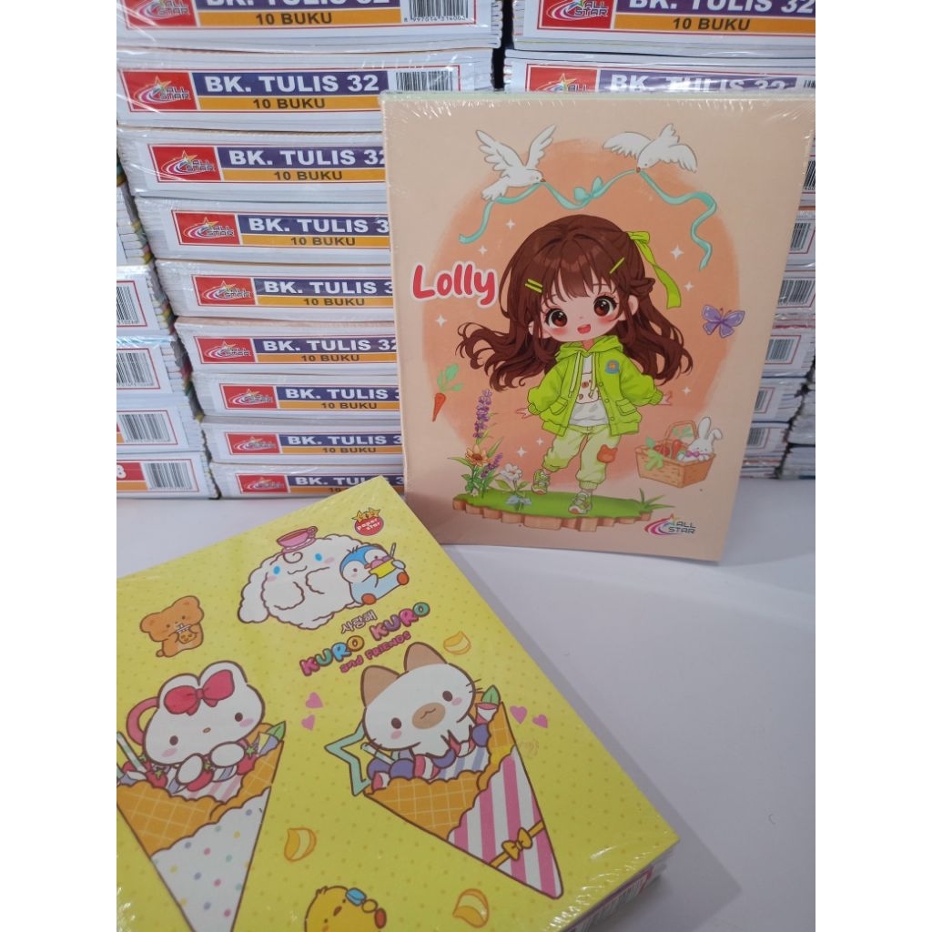 

Buku Tulis ALL STAR Isi 32 Lembar ( 1 Pak = 10 Pcs )