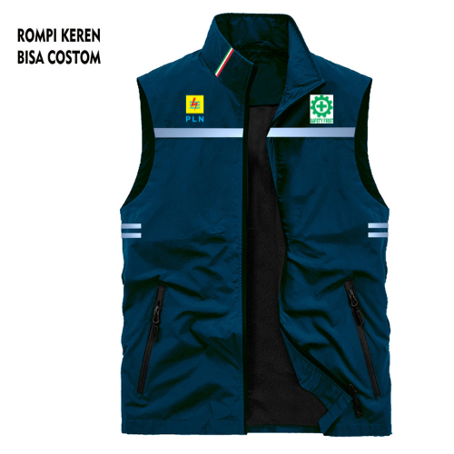 Best seller rompi vest taslan distro PLN safety first K3 TERBARU rompi vest outdoor kasual PLN K3 or