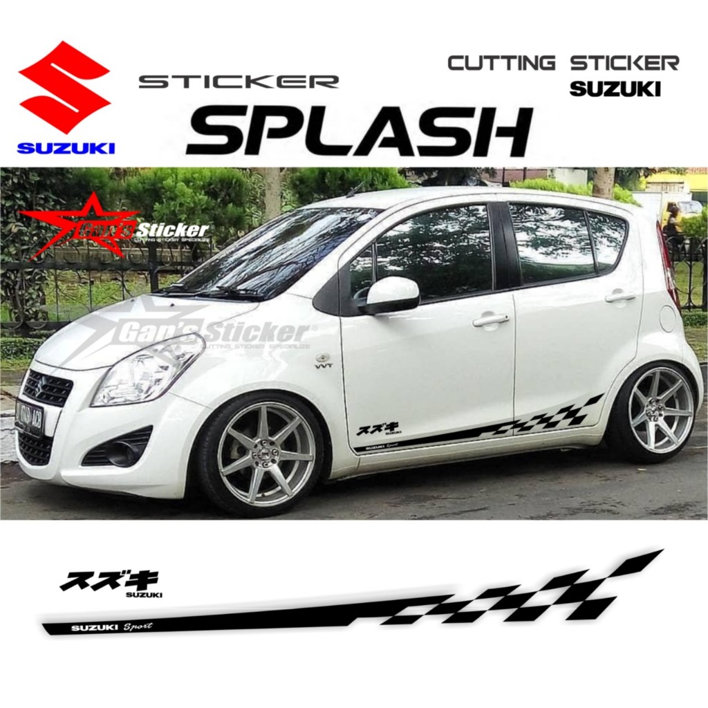 Sticker Variasi Suzuki Splash Cutting Sticker Suzuki Sport Mobil All New Suzuki Splash