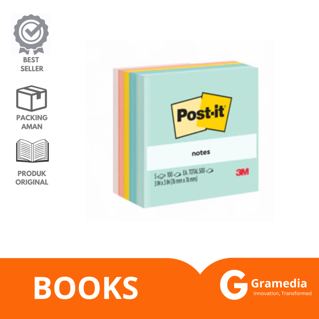 

Gramedia Lampung - STICKY NOTE 3M POST IT PASTEL COLOR