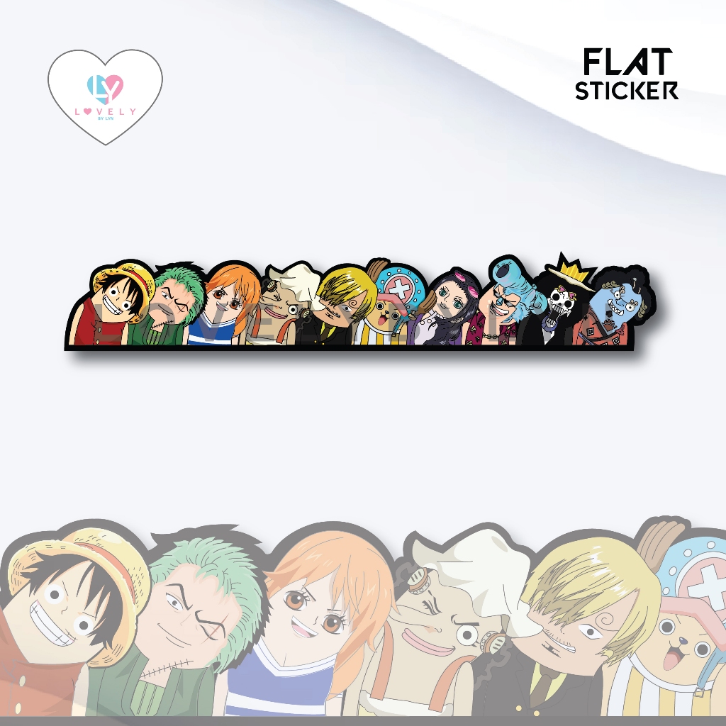 

Flat Sticker Horizontal One Piece Diecut
