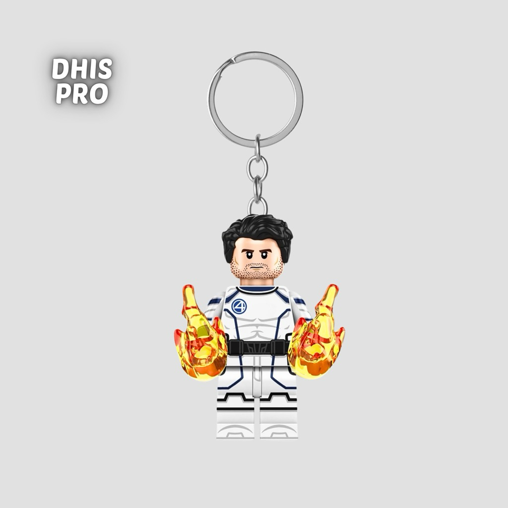 Dhis Project Gantungan Kunci LEGO Minifigure The Thing Fantastic Four The First Step Marvel