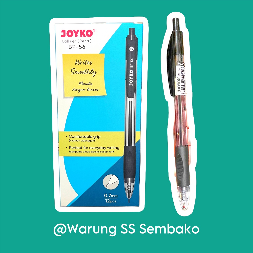 

Joyko Pulpen Cetek BP-56 hitam 0,7 mm 1 pcs