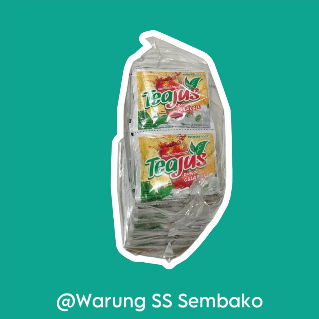 

Teajus Minuman Serbuk Gula Batu 1 pack isi 6 renceng (60 sachet)