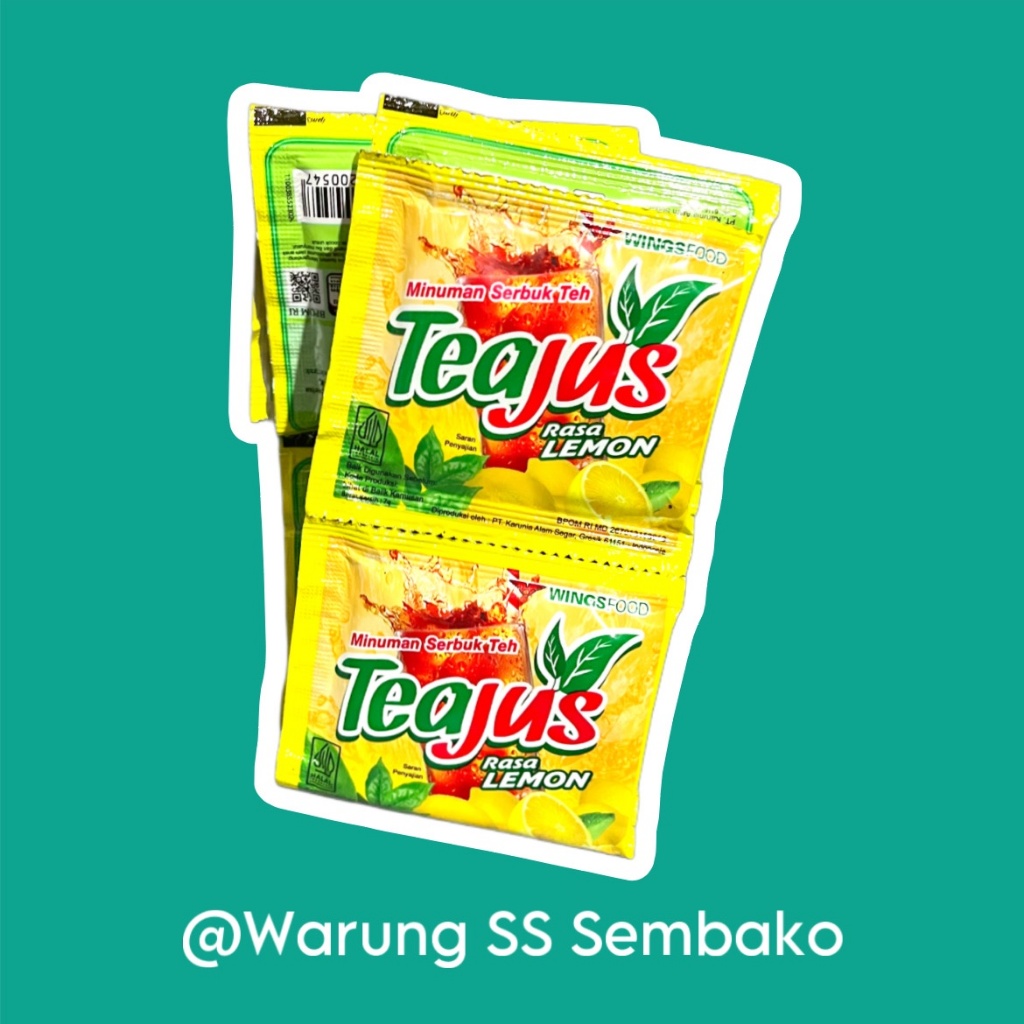 

Teajus Minuman Serbuk Lemon 1 renceng isi 10 sachet