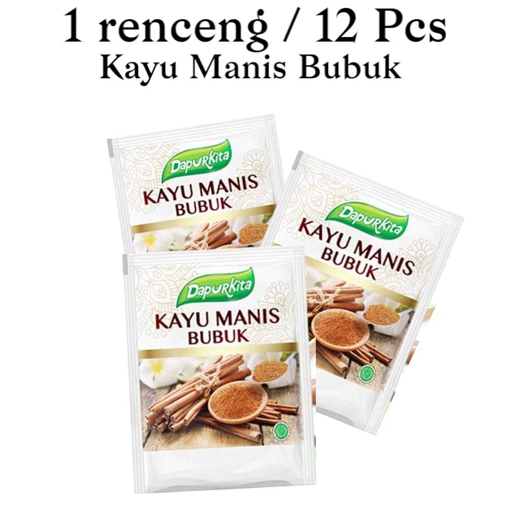 

DAPURKITA KAYU MANIS BUBUK KEMASAN 12 X 4GR / Kayu Manis Bubuk Sachet