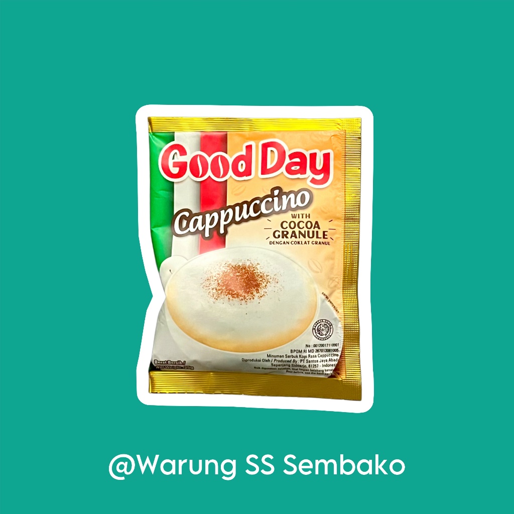 

Good Day Kopi Bubuk Cappuccino 1 sachet