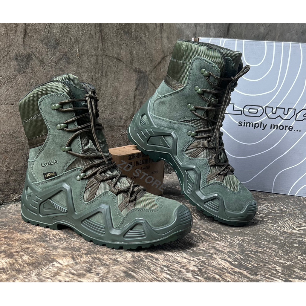 Sepatu PDL TACTICAL LOA HIJAU TALI /Sepatu LOA HIJAU 8 INCH /Sepatu PDL LOA GORETEX