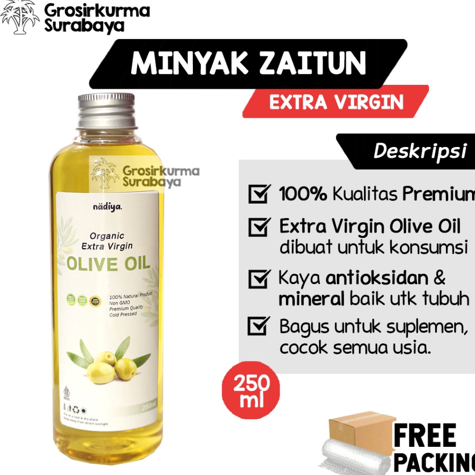 

Minyak Zaitun Extra Virgin O Oil 25ml EVOO Organic Premium Untuk Konsumsi Borges Rafael Salgado