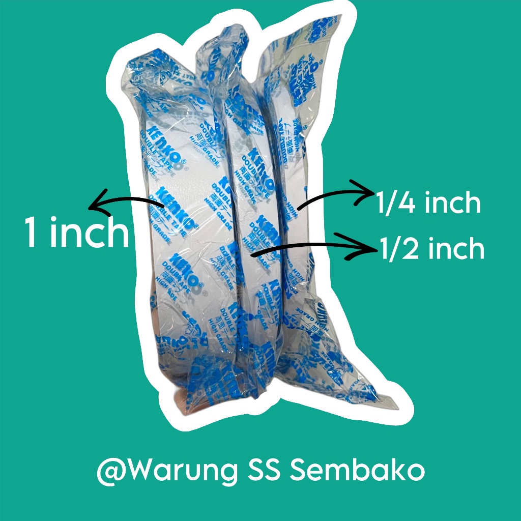 

Kenko Double Tape ukuran 1/2 inch 1 pcs
