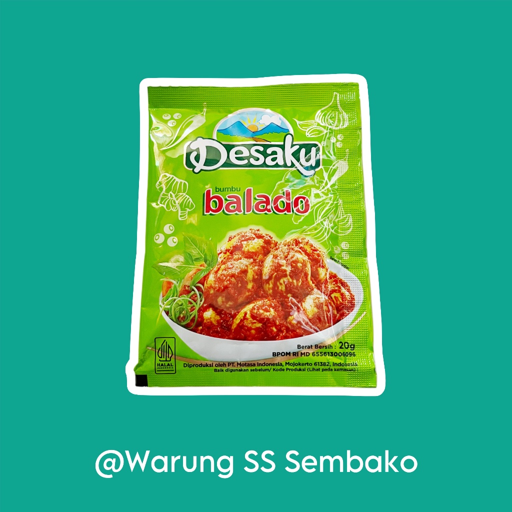 

Desaku Bumbu Masak Instan Balado 1 sachet