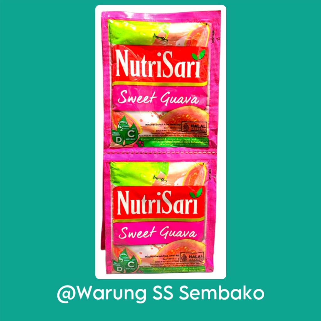 

Nutrisari Minuman Serbuk Jambu 1 renceng isi 10 pcs