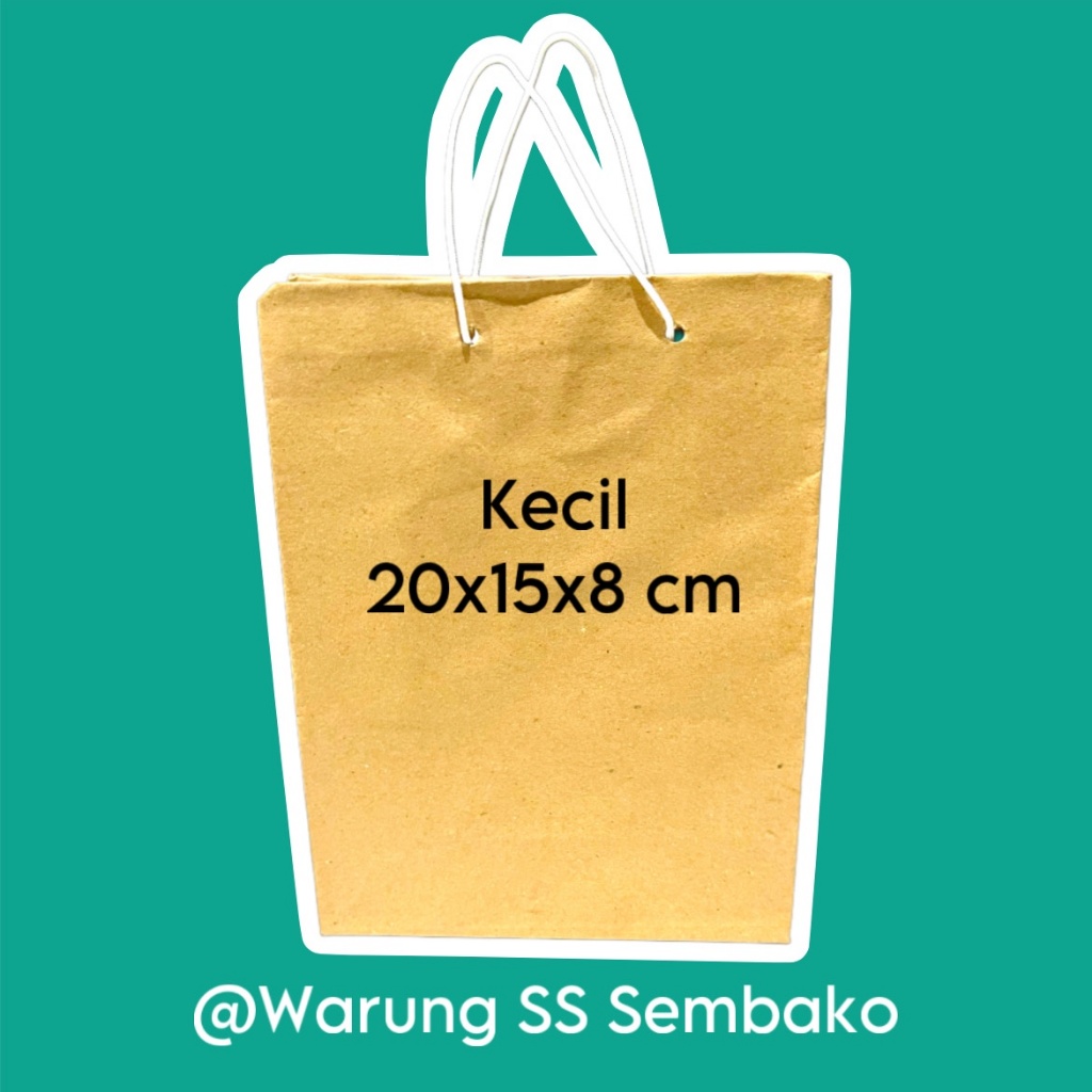 

Paper Bag Polio ukuran kecil 20 x 15 x 8 cm 1 pcs