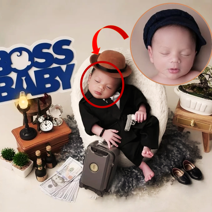 Jasa Edit Foto Bayi Newborm Ala Studio (Tema Cowok)