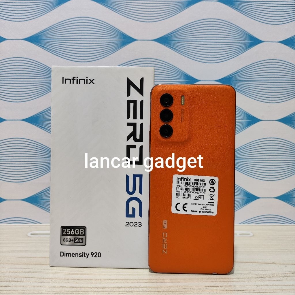 INFINIX ZERO 5G 2023 8/256GB SECOND FULLSET