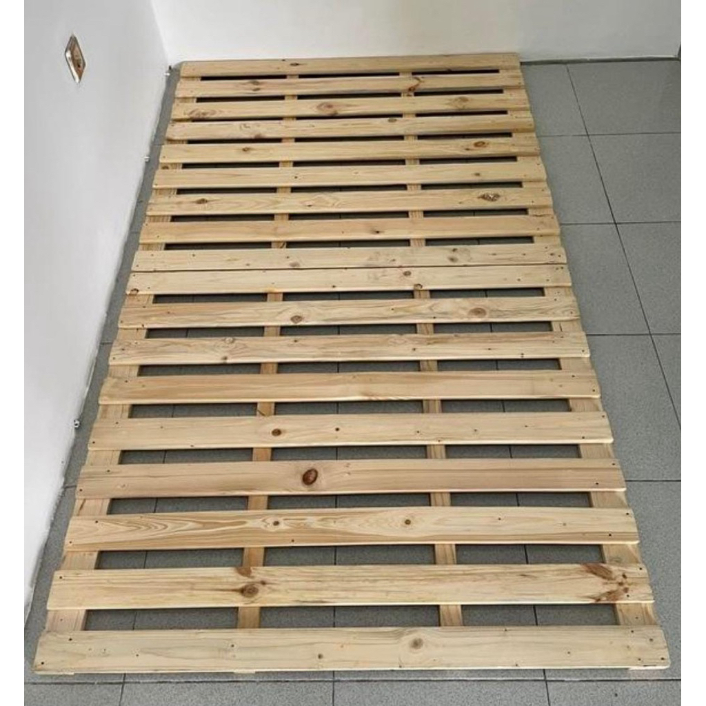 Dipan palet ukuran 90x200x3 Alas kasur Lesehan Minimalis kayu palet jatibelanda