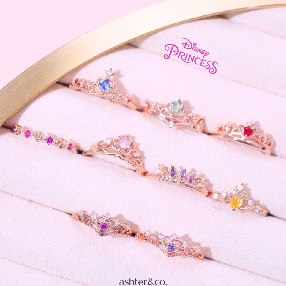 Miliki AshterCo  Disney Princess Collection Ring  Cincin Disney Korean Style Ring