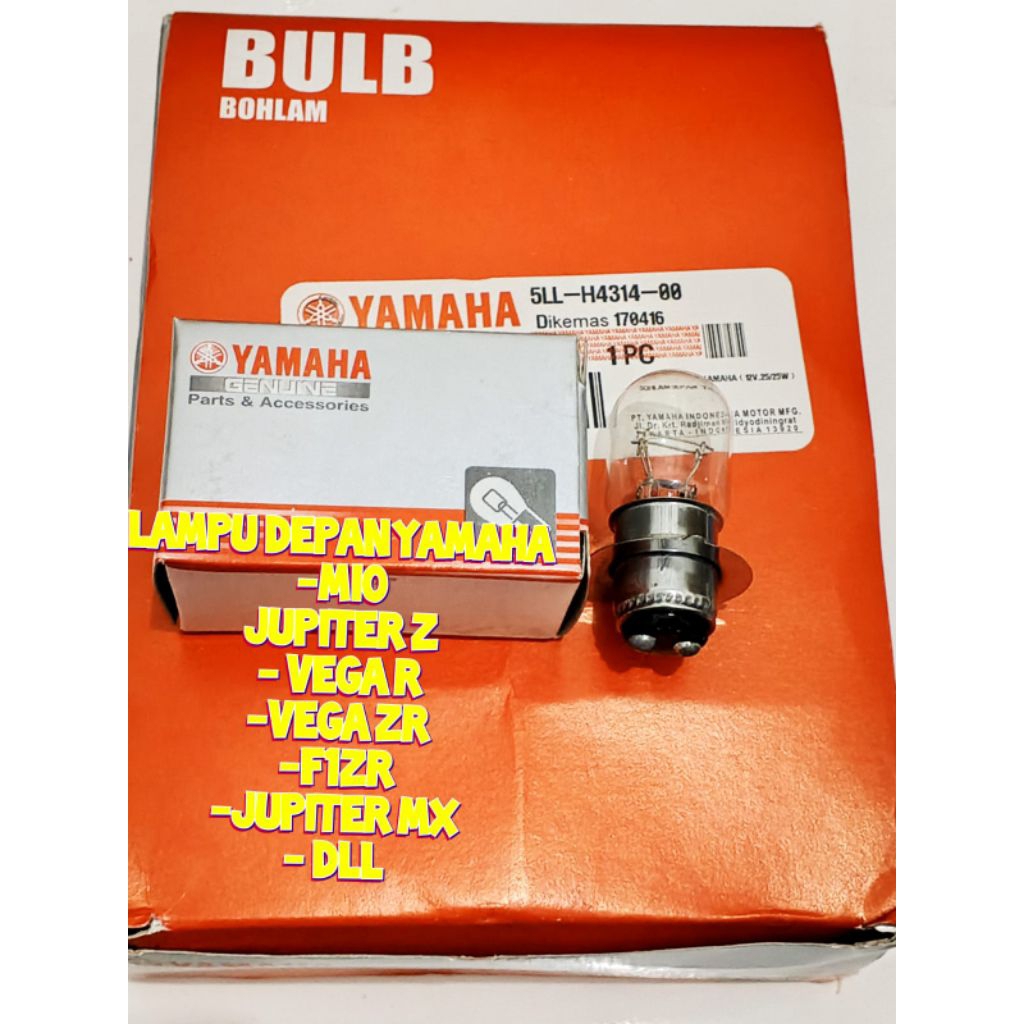 bohlam lampu depan Yamaha 1 PICS untuk motor Jupiter,Vega ,F1ZR,Mio, Jupiter MX