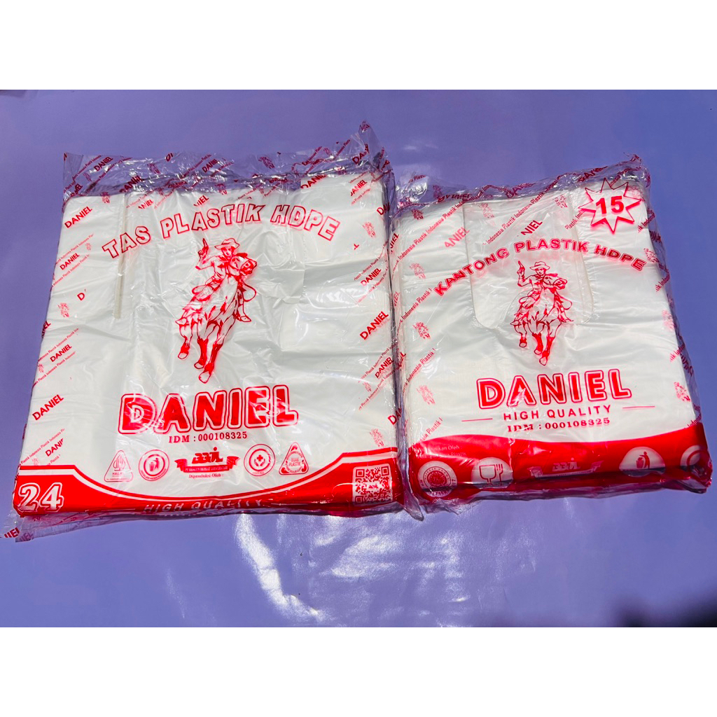 Kantong plastik bening / plastik HD / kantong DANIEL / kantong kresek / plastik sampah