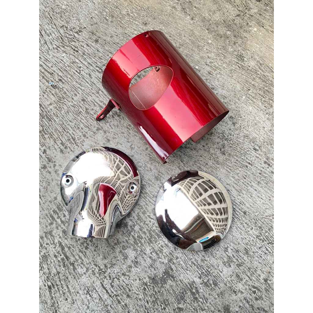 box filter / tempat filter karbu Suzuki A100 original baru merah