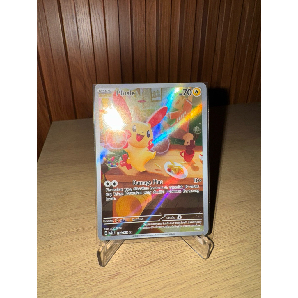 Plusle AR 🇲🇨- kartu pokemon indonesia (order bro gads)