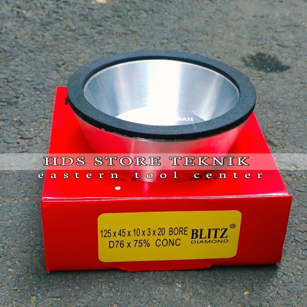 Diamond Asah Blitz 5 inch Mangkok  Batu Asah Pisau Planer TCT Diamond Wheel Cup 125 Mm