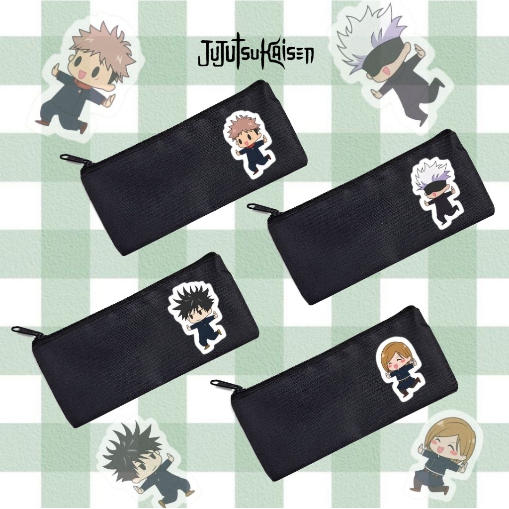 

kotak pensil/ kotak pensil anime jjk/ pouch pensil/ tasn pensil/ celuk/ tas pensil/ kotak pensil anak anak