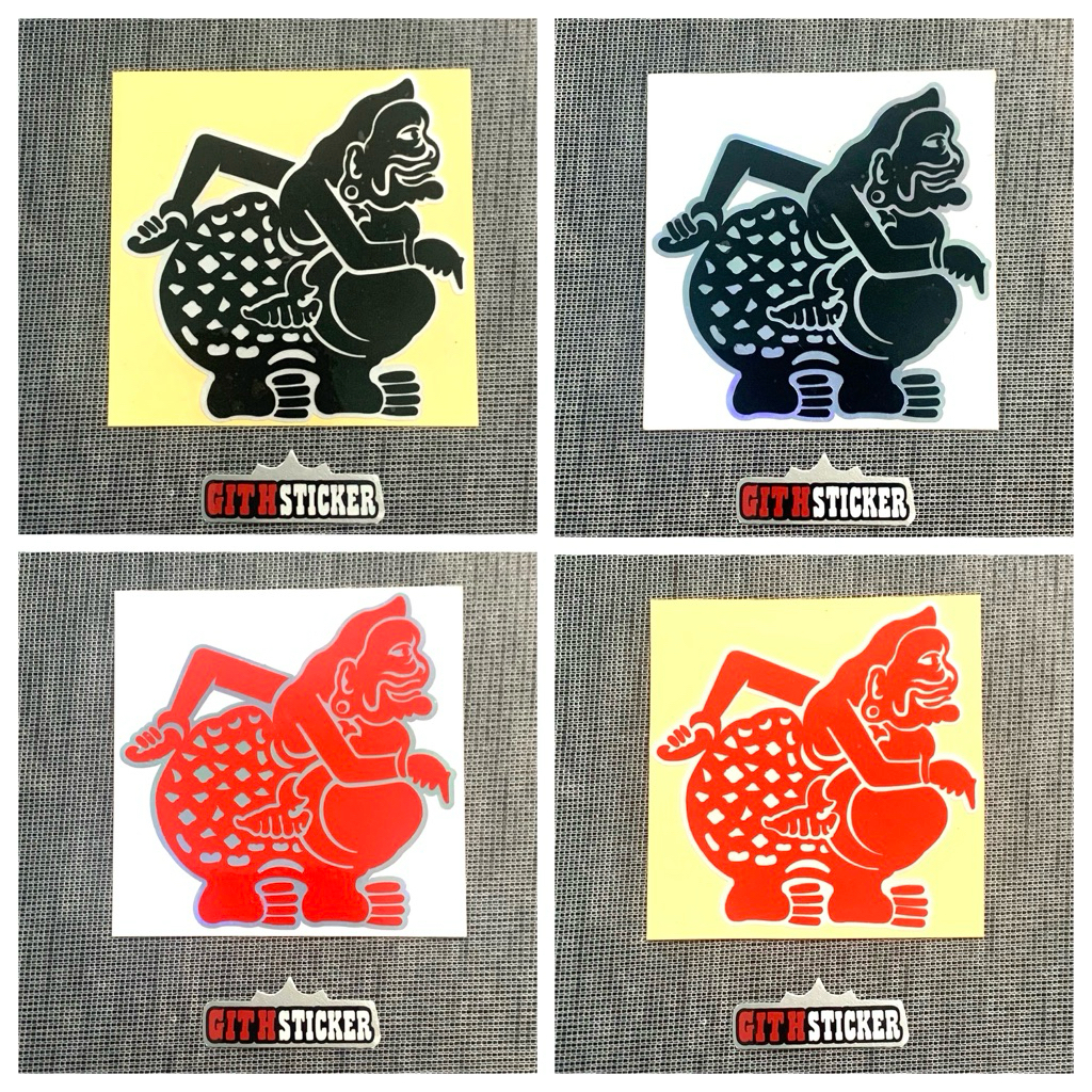 Stiker WAYANG sticker wayang semar cutting asesoris motor, mobil