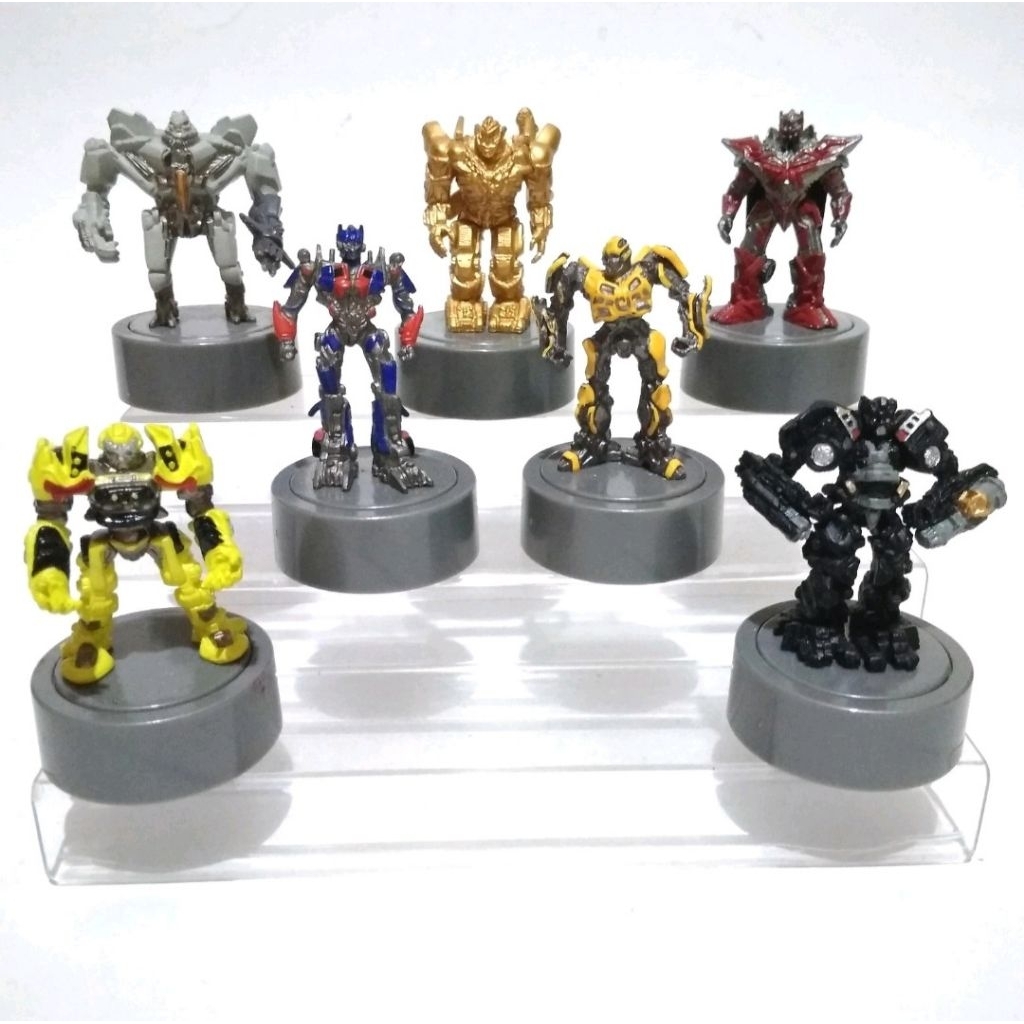 Hasbro transformers dotm Stamp Figure collections set optimus primal megatron bumblebee ironhide