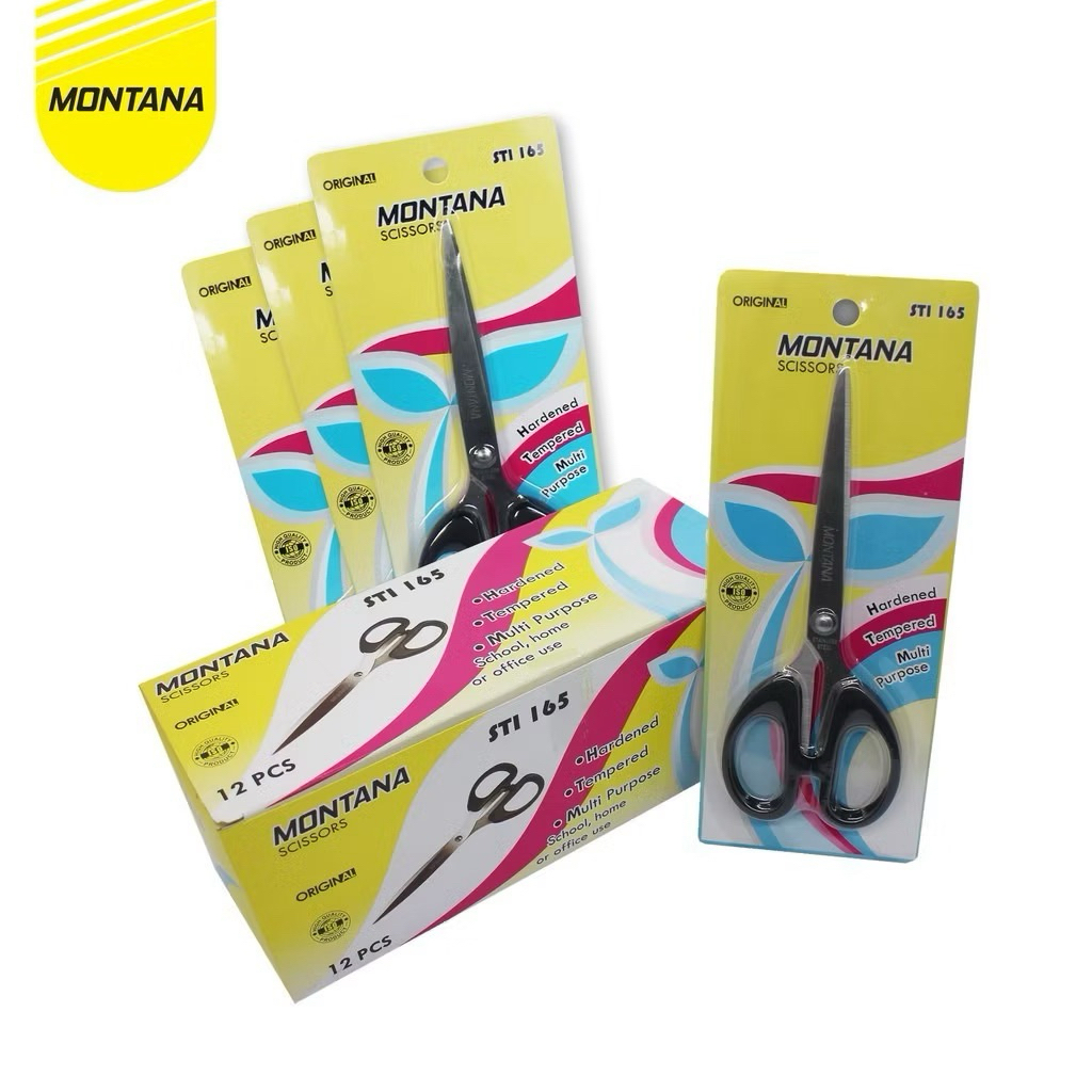 

MONTANA Scissors Gunting Stainless Steel Multipurpose Kuat Tajam Anti Karat STI-165/Retail