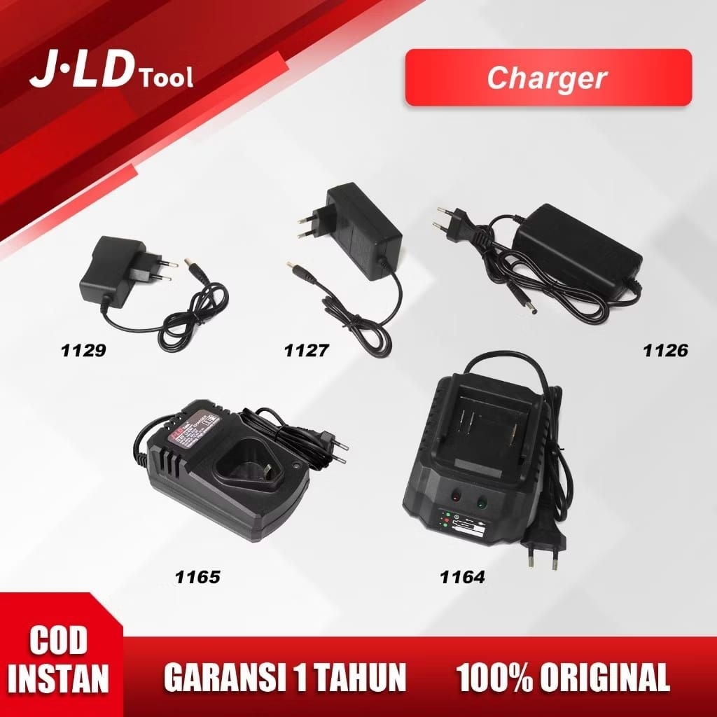 JLD Chager Baterai Makita Fast Charging Lithium Bor 12V - 21V Adaptor Bor Cas Baterai Impact Wrench