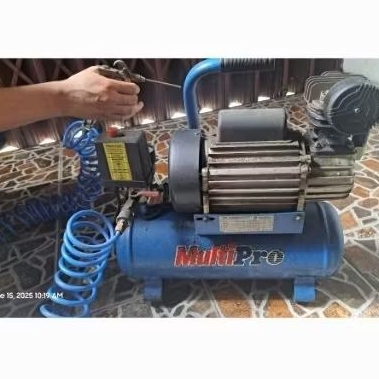 Kompresor angin tanki 6L bekas MULTI PRO set lengkap. Berfungsi dengan baik.