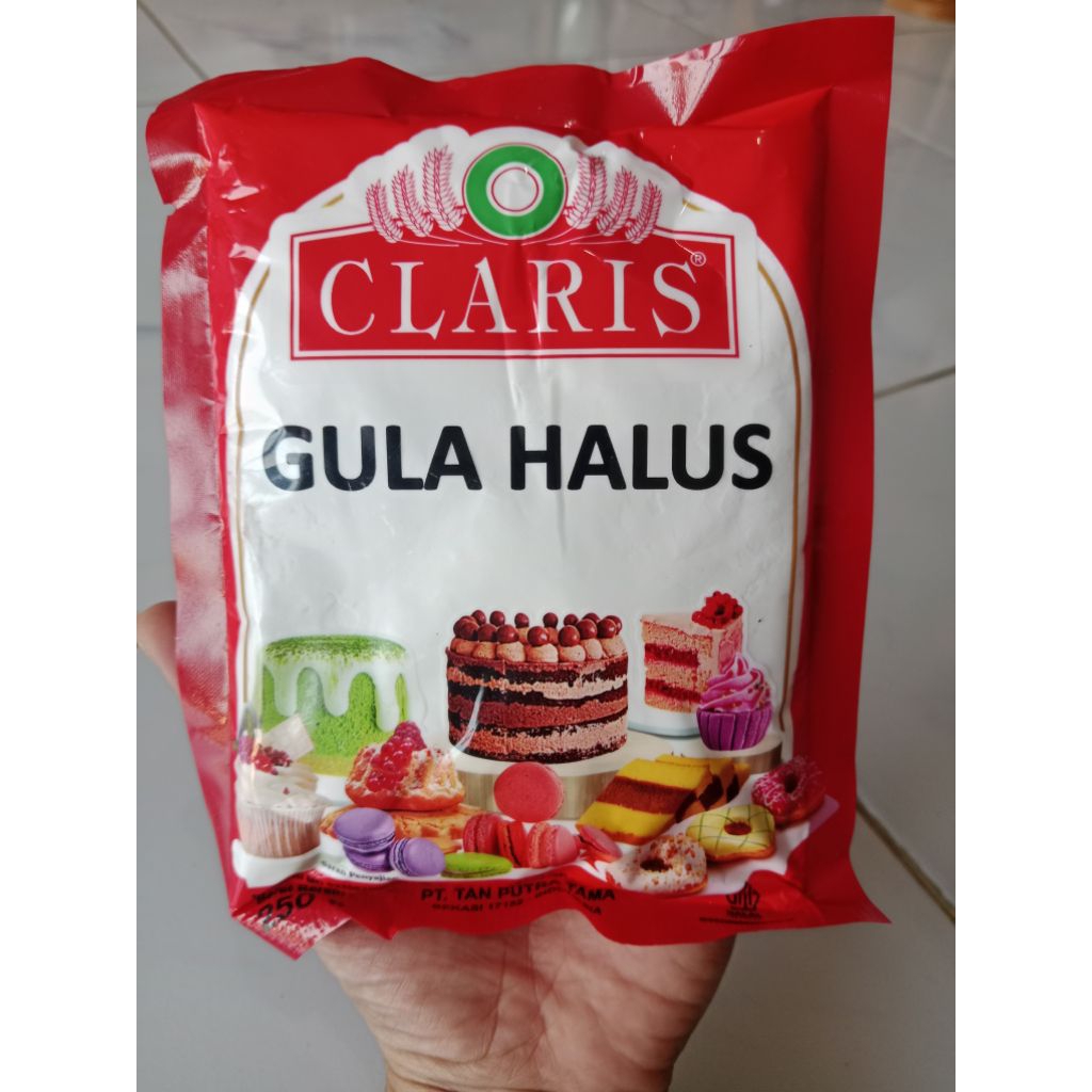 

GULA HALUS CLARIS 250 GRAM/GULA HALUS UNTUK. KUE/DONAT