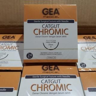 Cat gut chromic + Jarum merek GEA