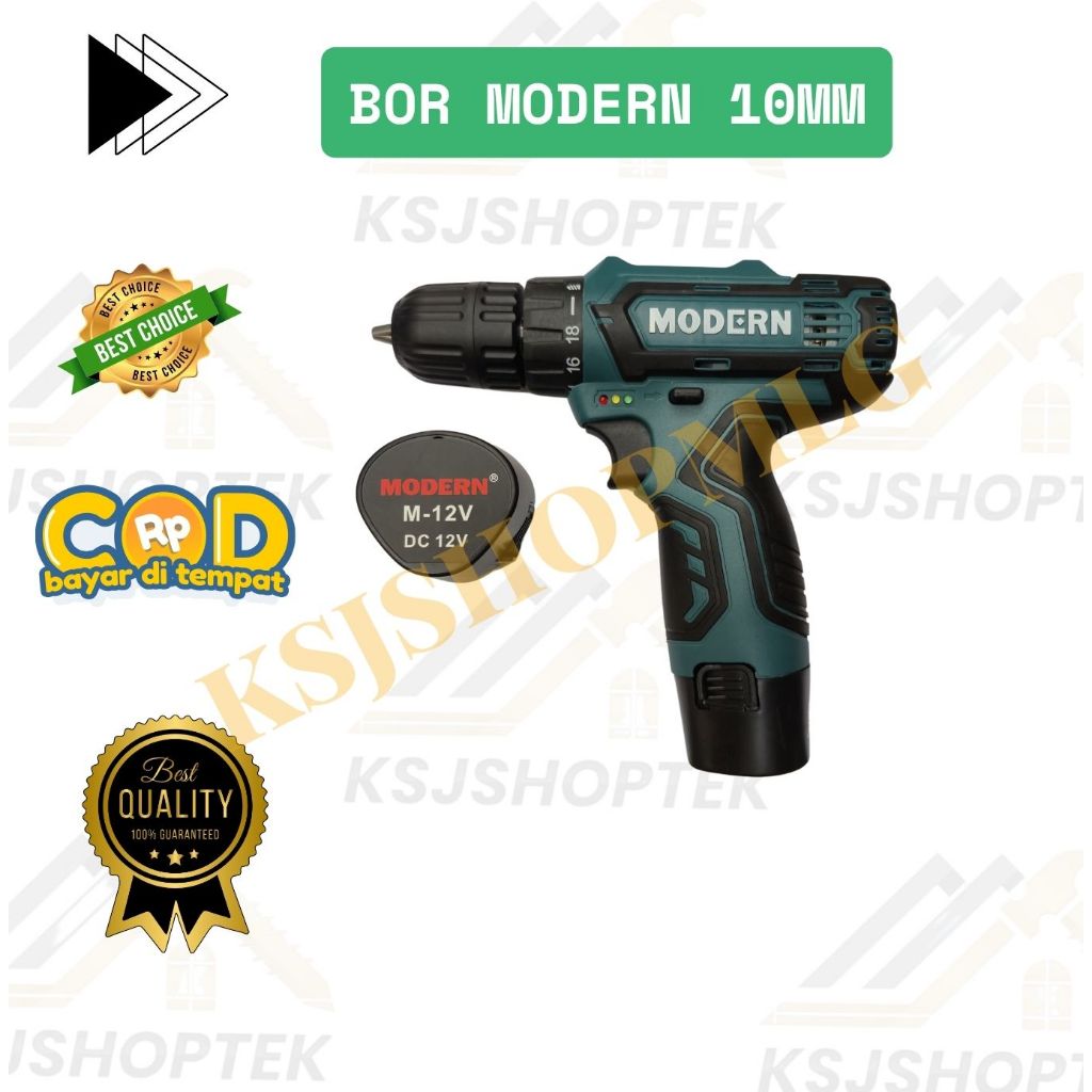 Mesin Bor Cas Modern 10MM - 12V/ Mesin Bor Modern10MM